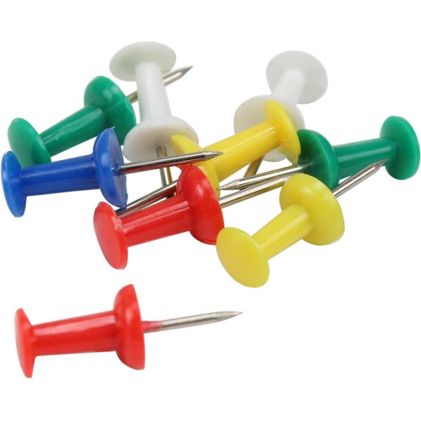 Кнопки-гвоздик Axent кольорові 30 шт (20) (240) 4203