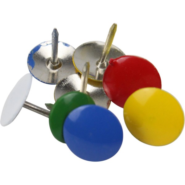 Кнопки-гвоздик Economix неонові 100 шт (10) E41103