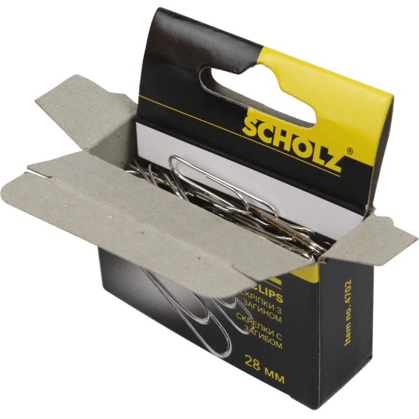 Скріпки Scholz 28мм 100 шт з загином (10) 4702