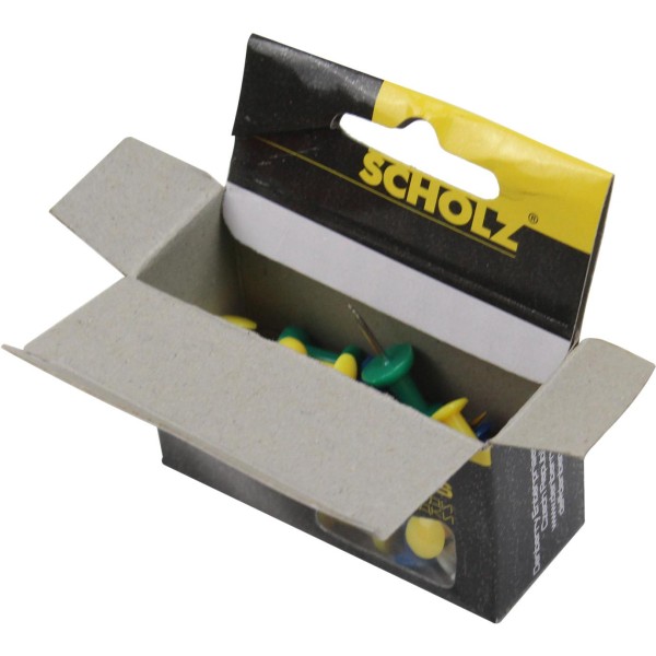 Кнопки-гвоздики Scholz 30 шт. цветные 4841/04110060