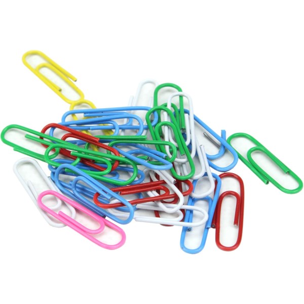 Скрепки Scholz 28 мм 100 шт прямые, цветные (10) 4755