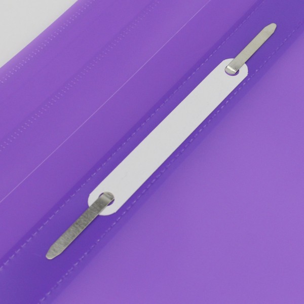 Папка-швидкозшивач Economix А4 без перфорації глянцева прозорий верх фіолетова (10) E31511-12