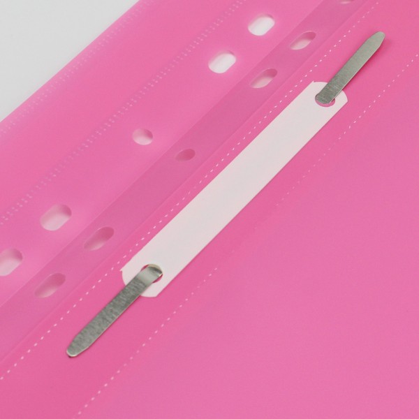 Папка-швидкозшивач Economix А4 з перфорацією глянцева прозорий верх рожева (10) (300) E31510-09 