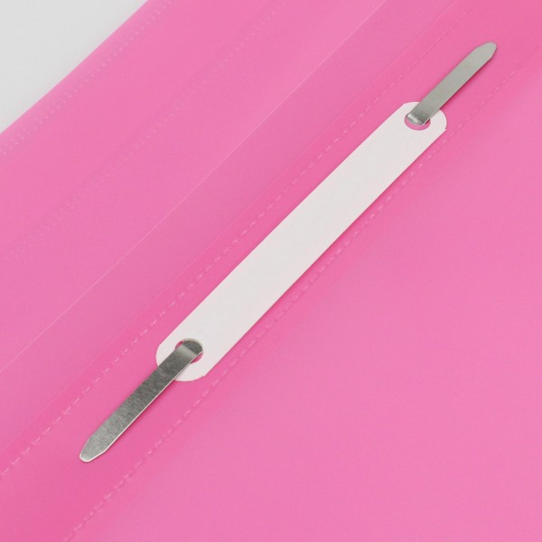 Папка-швидкозшивач Economix А4 без перфорації глянцева прозорий верх рожева (10) (300) E31511-09