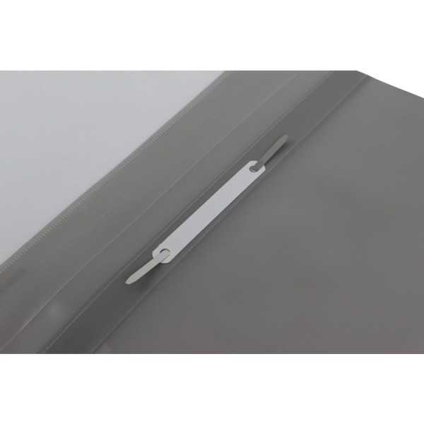 Папка-швидкозшивач Economix А4 без перфорації глянцева прозорий верх сіра (10) (300) E31511-10