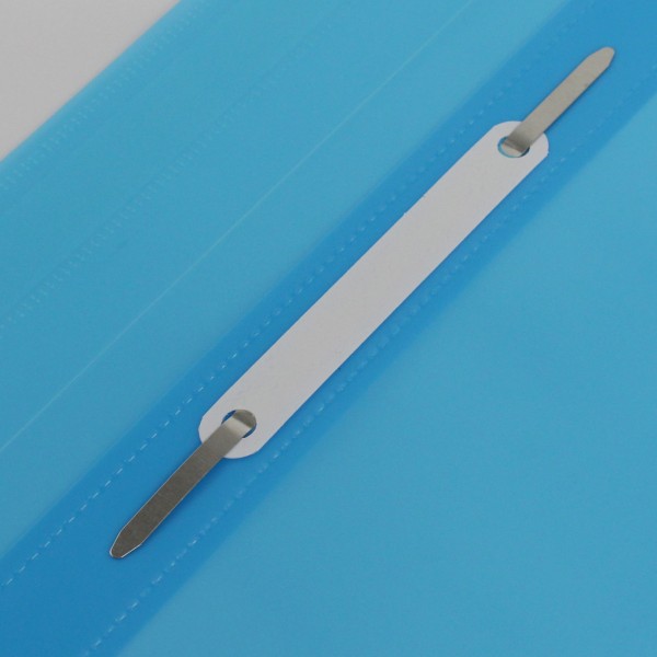 Папка-швидкозшивач Economix А4 без перфорації глянцева прозорий верх блакитна (10) (300) E31511-11