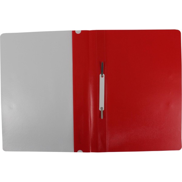 Папка-швидкозш. "Economix Light" №E38503-03 А4 з прозор.верхом,без перфор.,апельс.,червона(10)(300)