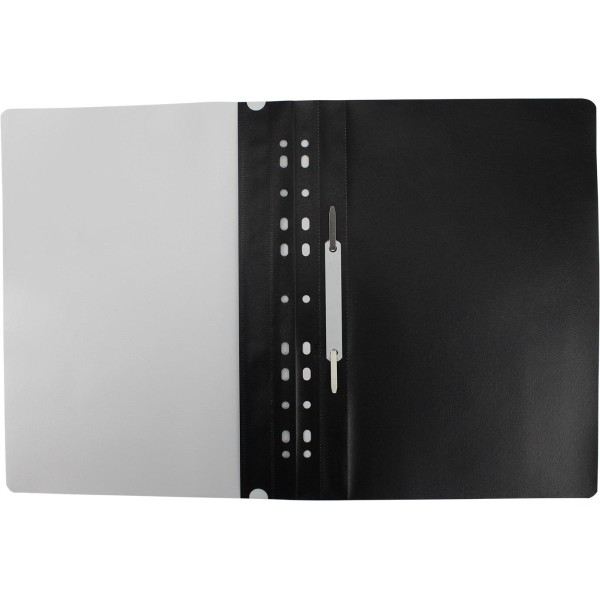 Папка-швидкозшивач Format/Economix Light А4 з перфорацією апельсин прозорий верх чорна (10) F/E38504-01