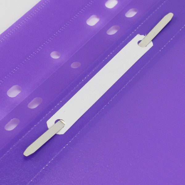 Папка-швидкозшивач Format/Economix Light А4 з перфорацією апельсин прозорий верх фіолетова (10) (300) F38504-12 