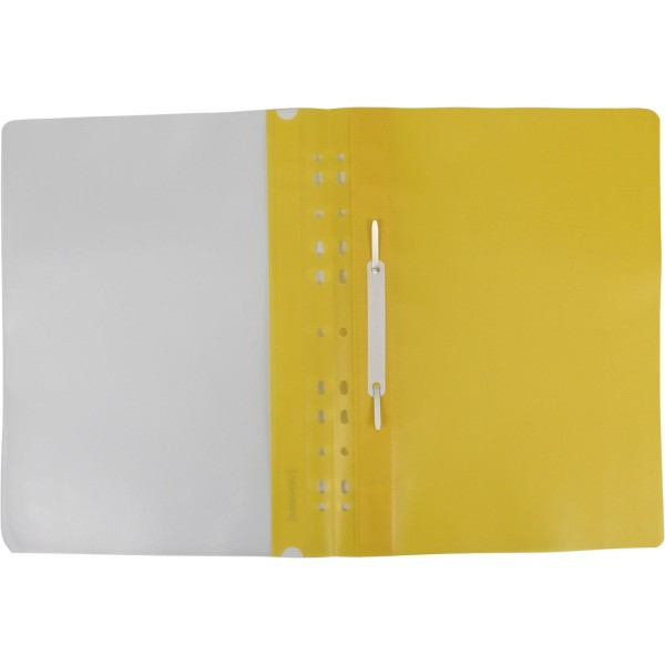Папка-швидкозшивач Economix Light A4 з прозорим верхом, з перфорацією, апельсин, жовта (10) (300) F38504-05
