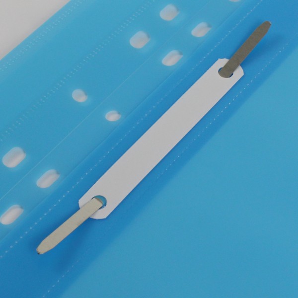 Папка-швидкозшивач Economix А4 з прозорим верхом, з перфорацією глянцева блакитна (10) (300) E31510-11