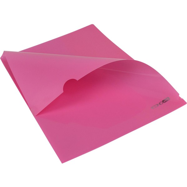 Папка-куточок Economix А4 щільна рожева (10) E31153-09 