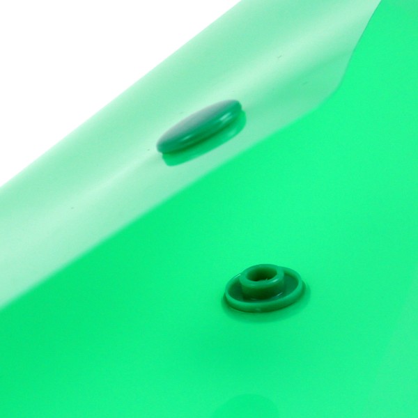 Папка-конверт Economix під євроконверт E65 на кнопці зелена (10) (20) (100) N31306-04 