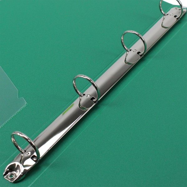 Папка на 4-х кільцях Economix А4 d-25мм зелена (1) (10) E30702-04 