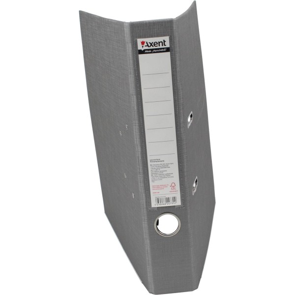 Папка-реєстратор А4 Axent 5 см Prestige+ двостороння срібляста зібрана (1) (25) 1721-34С-А