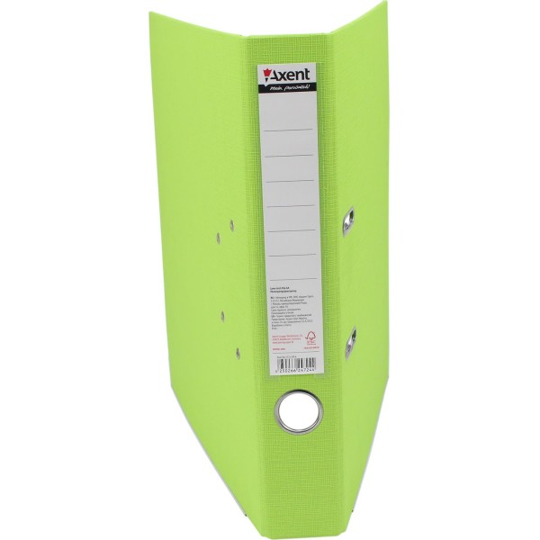 Папка-регистратор А4 Axent 5 см Prestige+ двусторонняя PP салатовая собранная (1) (25) 1721-09С-А