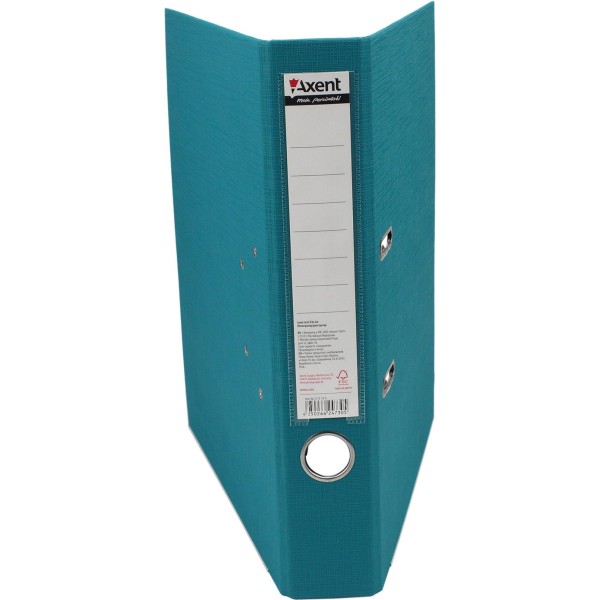 Папка-реєстратор А4 Axent 5 см Prestige+ двостороння PP темно-бірюзова зібрана (1) (25) 1721-31С-А