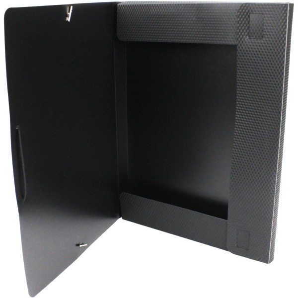 Папка-бокс Economix А4 20мм пластикова на резинці чорна (1) (20) E31401-01 