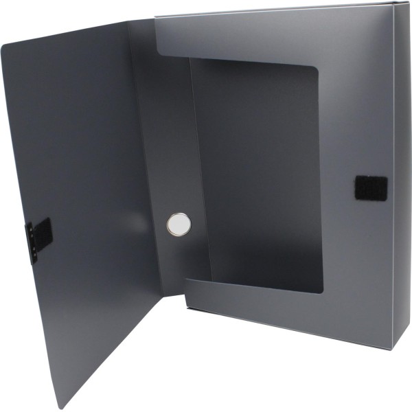 Папка-бокс Axent А4 60мм сіра (1) (9) (36) 1760-03