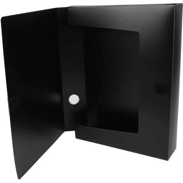 Папка-бокс Axent А4 60мм чорна (1) (9) (36) 1760-01 