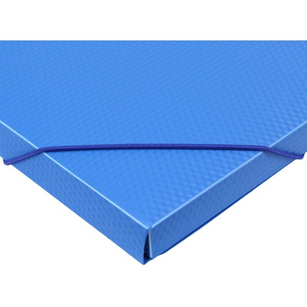 Папка-бокс Economix А4 20мм пластикова на резинці синя (1) (20) E31401-02 