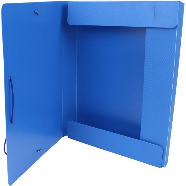 Папка-бокс Economix А4 40мм пластикова на резинці синя (1) (20) E31402-02 