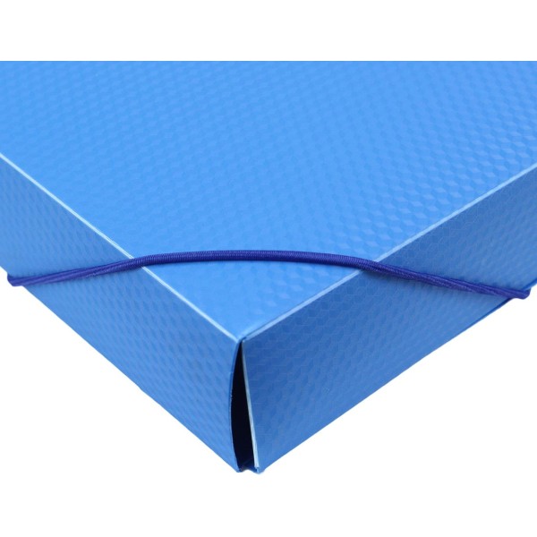 Папка-бокс Economix А4 40мм пластикова на резинці синя (1) (20) E31402-02 