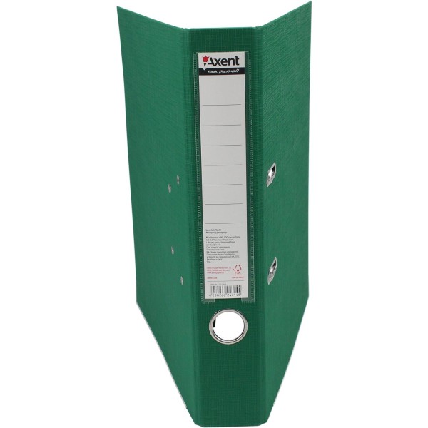 Папка-регистратор А4 Axent 5 см Prestige+ двусторонняя PP зеленая собранная (1) (25) 1721-04С-А