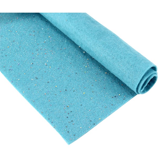 Фетр м'який з глітером Santi 21х30 см блакитний (10) 741810