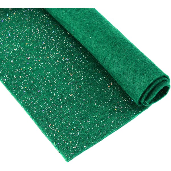 Фетр м'який з глітером Santi 21х30 см зелений (10) 741814