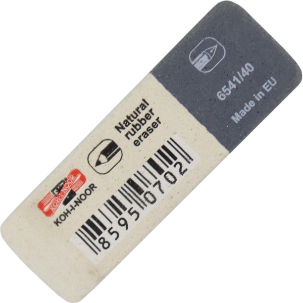 Гумка Koh-i-noor Sun Peart біло-сіра (40) (320) 6541/40