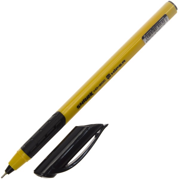 Ручка масляная шариковая Hiper Shark 0,7 мм черная (10) (100) (1000) HO-200
