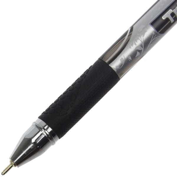 Ручка масляна кулькова Hiper Triumph 0,7 мм чорна (10) (100) (1000) HO-195