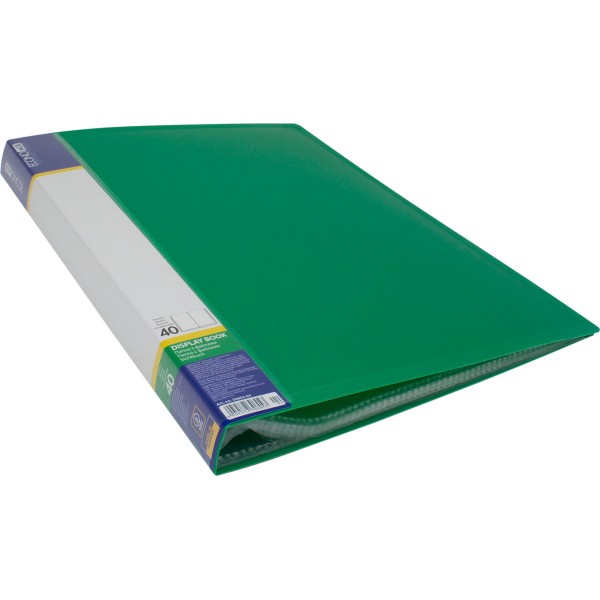 Папка з 40-ка файлами Economix A4 зелена (4) (24) E30604-04