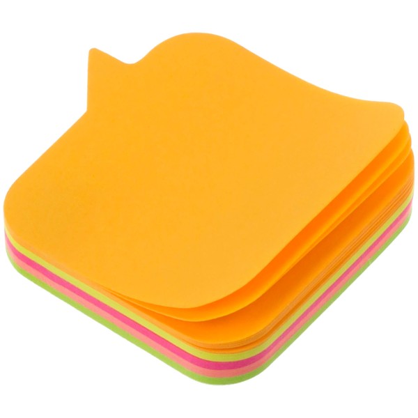 Блок для нотаток з липким шаром 45х50мм Economix Діалог неоновий асорті 80 аркушів (12) Е20952