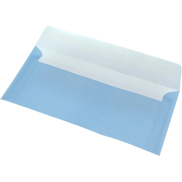 Конверт поштовий Е65/DL (0 + 0) самосклеювальний із силіконовою стрічкою блакитний 2240 пб (100)(500)