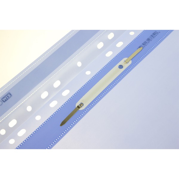 Папка-швидкозшивач Economix A4, з прозорим верхом, з перфорацією, глянцева, блакитна (10) (300) E31510-82