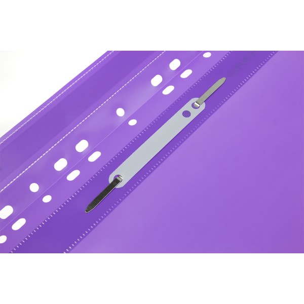 Папка-швидкозшивач Economix A4, з прозорим верхом, з перфорацією, глянцева, лавандова (10) (300) E31510-88