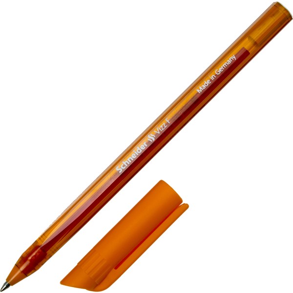 Ручка масляная шариковая Schneider Vizz 0,5 мм оранжевая (10) (50) S102106
