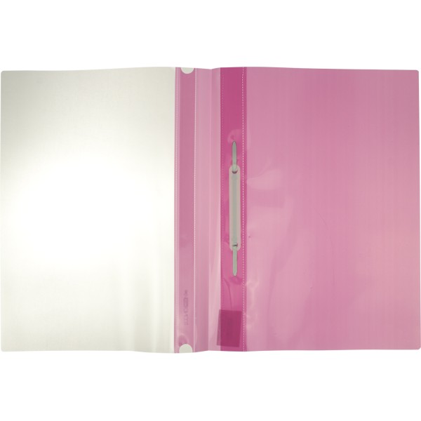 Папка-швидкозшивач Economix Light A4 з прозорим верхом, без перфорації, апельсин, рожева (10) F38503-09