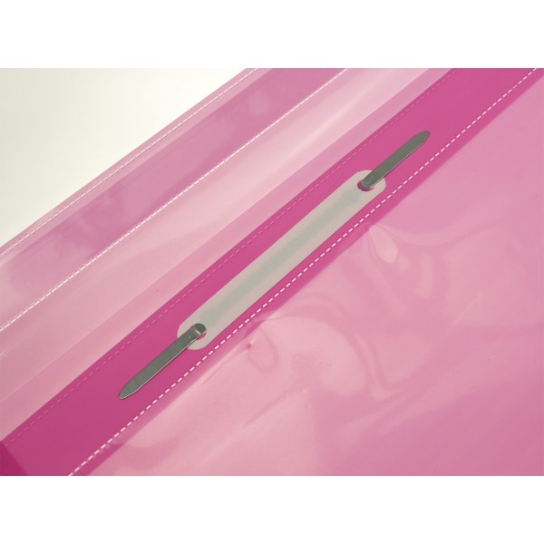 Папка-швидкозшивач Economix Light A4 з прозорим верхом, без перфорації, апельсин, рожева (10) F38503-09