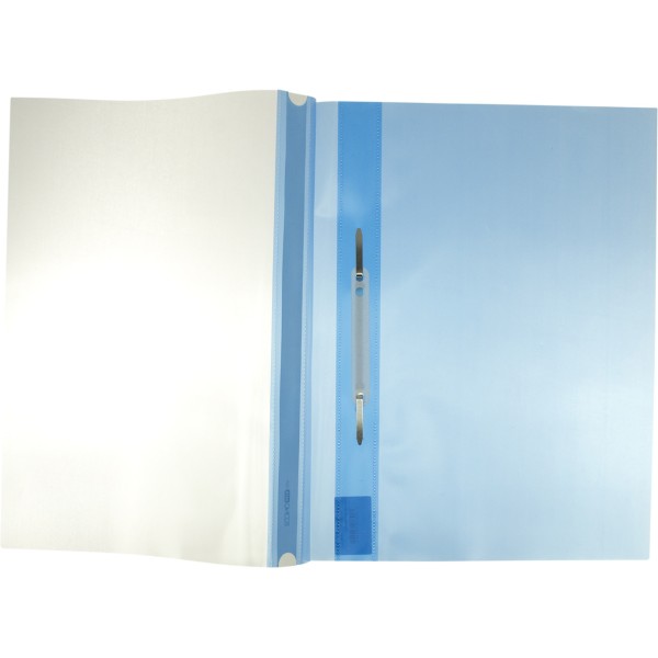 Папка-швидкозш. "Economix Light" №E38503-02 А4 з прозор.верхом,без перфор.,апельс.,синя(10)(300)