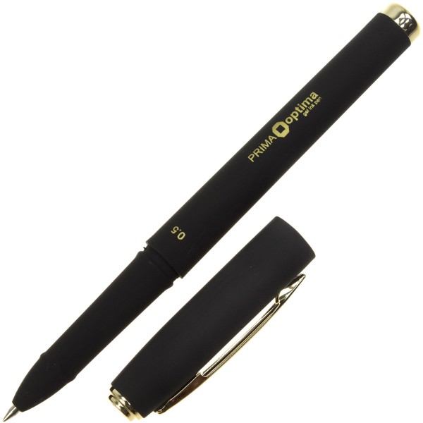 Ручка гелева Optima Prima 0,5 мм чорна (12) (144) O15638-01