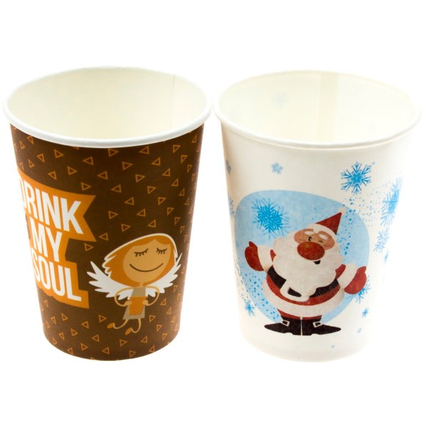 Стакан бумажный 250 мл микс (50) (1250)