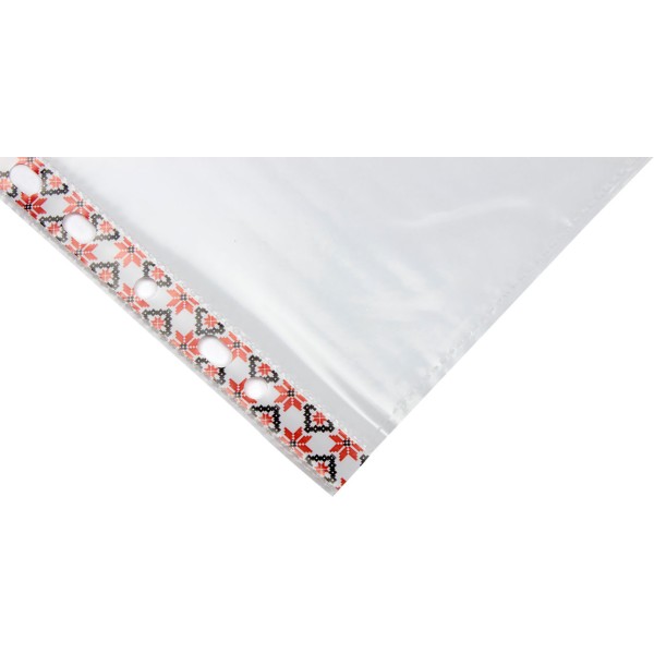 Файл А4+ Optima Lux 40мкм глянцевий з кольоровим орнаментом 100шт в пачці (20 пачок/ящик) O35106