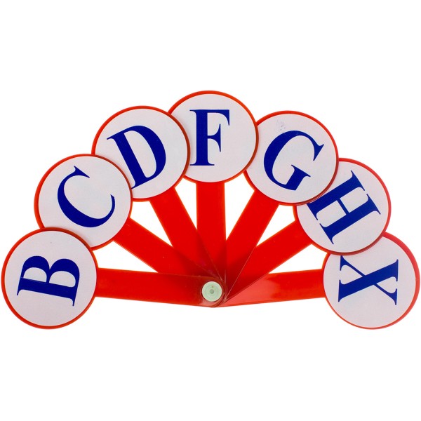 Віяло букв німецький алфавіт