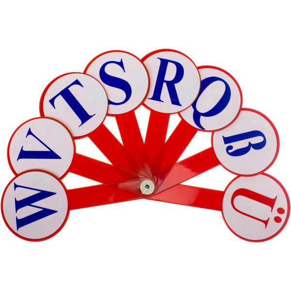 Віяло букв німецький алфавіт