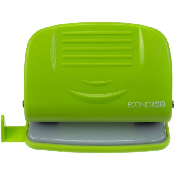 Дирокол Economix 20 аркушів , з лінійкою, пластиковий салатовий (6) E40134-13