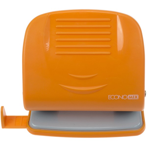 Дирокол Economix 30 аркушів з лінійкою, пластиковий помаранчевий (6) E40135-06