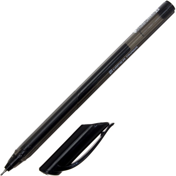 Ручка гелева Hiper Triada 0,6 мм чорна (10) (100) HG-205